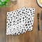 Monochromatic Spot Pattern 10" x 10" Cotton Twill Napkin